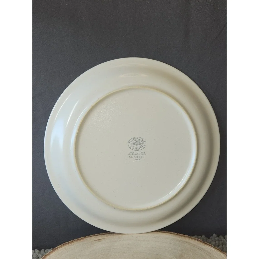 Baker, Hart & Stuart MICHELLE Stoneware Platter Round Floral 10.5in VTG Japan